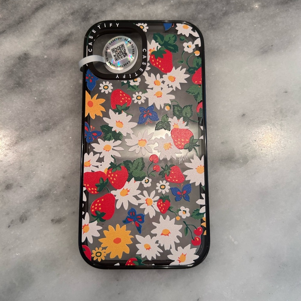 Casetify Strawberry Fields iPhone 15 case